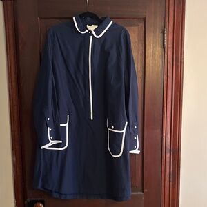 Tuckernuck Pomander Place Navy Dress with White Accents